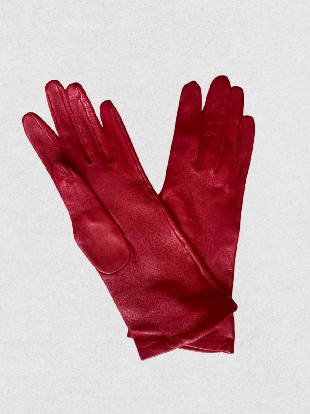 Vintage I.Magnin Women's Classic Red Leather Gloves